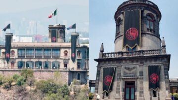 Castillo Chapultepec se viste con los colores de la Casa Targaryen